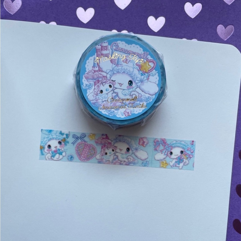 Amenomori Fumika x Sanrio Cinnamoroll washi tape